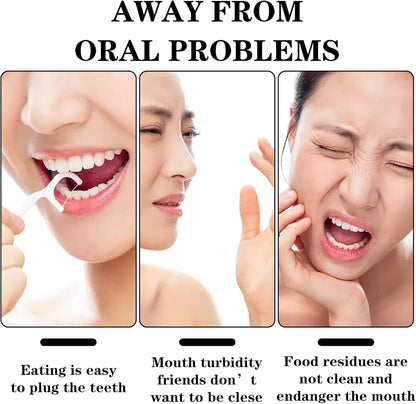 50-1000pcs Portable Dental Floss Pick Bow Shaped Super Thin Dental Floss Clean Between Teeth Interdental Brush Oral Hygiene Care