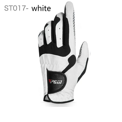 PGM Golf Gloves,Men's Left/Right Hand Anti-slip Particles Wear-resistant Gloves,Microfiber Cloth Golf Gloves ST017