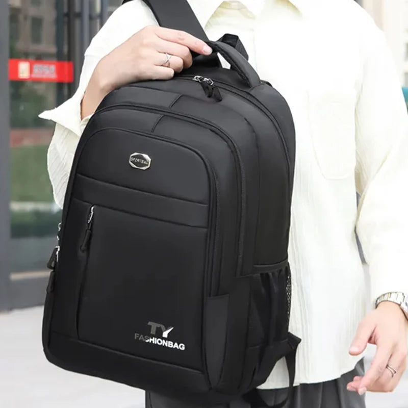 Neutral style men's and women's business backpack suitable for travel, student use. Made of nylon material.