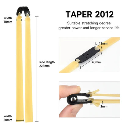 1/3/5Pcs 2.0mm Thickened Slingsshot Rubber Band High Elasticity High Precision Latex Rubber Band Slingshot Shooting Accessories
