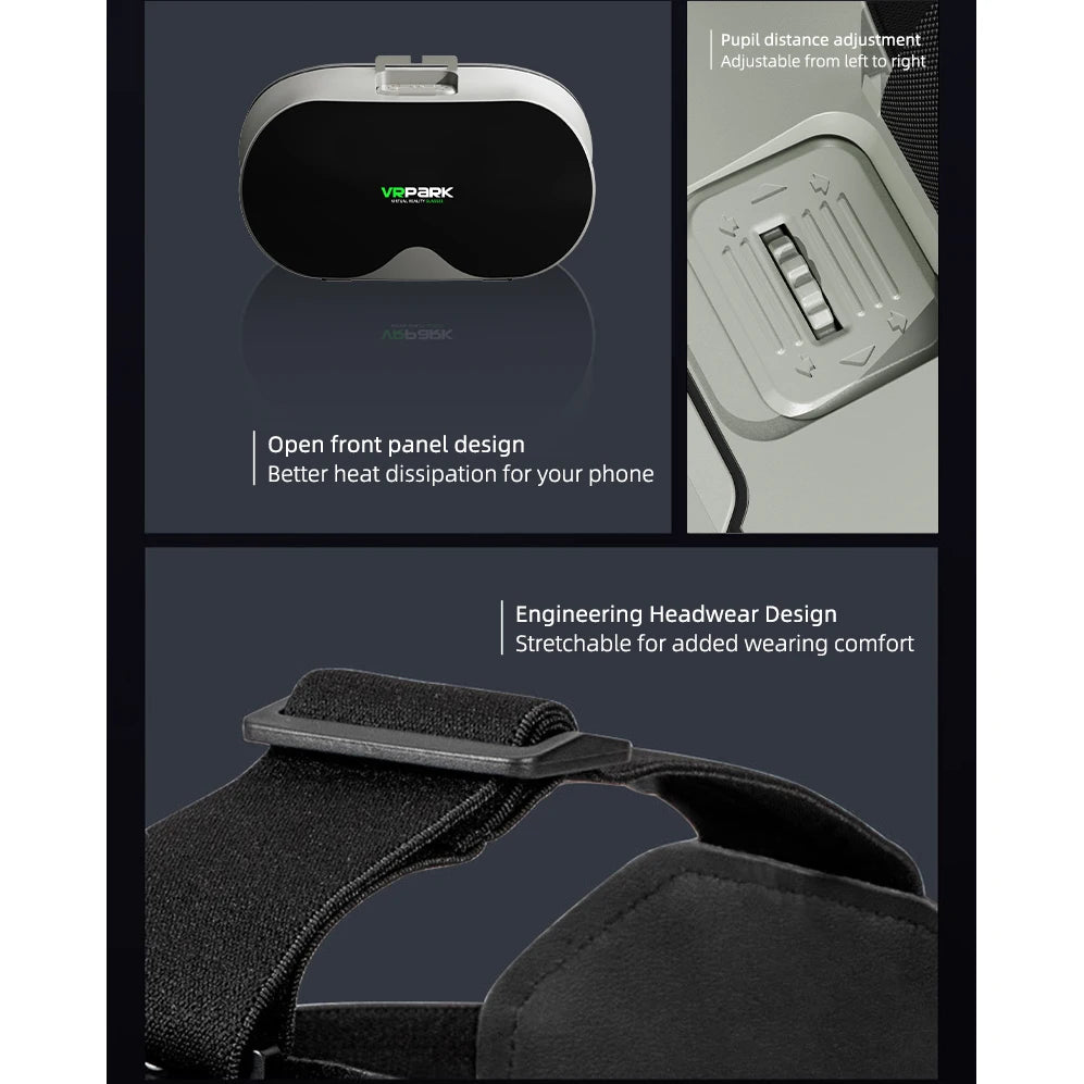 3D VR Glasses Smartphone Virtual Reality Goggles Helmet Headset Lenses Device Viar Smart Phone Cell Mobile Video Game Viewer Set