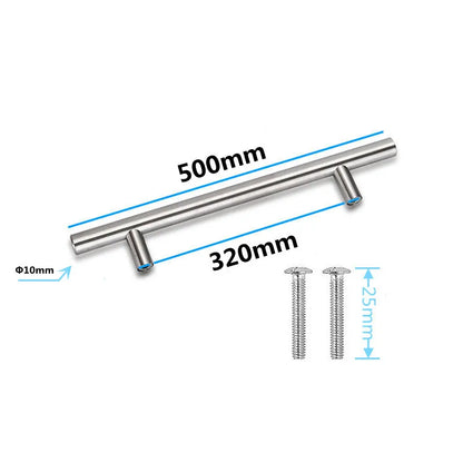 Black Gold Cupboard Handle Brushed Stainless Steel Kitchen Cabinet Door Knob Furniture Drawer Pull  Hardware Pulls  Bar Handle