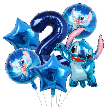 Disney Stitch Birthday Party Balloons Lilo & Stitch Balloon Sets Baby Shower for Kids Birthday Party Decorations Supplies Gifts