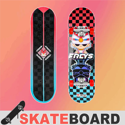 7-Layer High-quality Wood Deck Double Kick Standard Skateboards For kid 30 inch Skateboard Double Kick Skate Board£¬Teen£¬Beginner