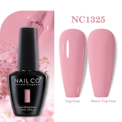 NAILCO 131Colors Vernis Semi Permanent UV Varnish Gel Nail Polish Nails Art Gel Manicure TOP BASE Varnish Hybrid
