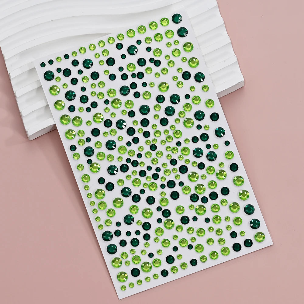 1Pcs 3D Colorful Face Jewels Tattoo Stickers 10Color Rhinestone Fake Tattoo Party Eyes Body Makeup Gem Self-adhesive DIY Sticker