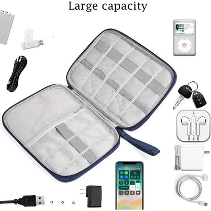 Multi-function Travel Storage Bags Polyester Waterproof Zipper Pack Data Arrange Bag Office Portable Organizer Case Card Package