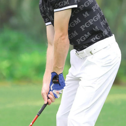 PGM Golf Gloves,Men's Left/Right Hand Anti-slip Particles Wear-resistant Gloves,Microfiber Cloth Golf Gloves ST017