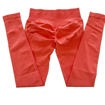 No Logo Scrunch Bum Gym Legging for Women Low Waistband Seamless Yoga Legging Workout Yoga Pants Push Up Sports Tights