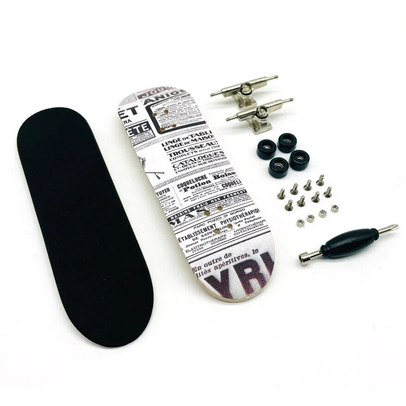 Creative Mini Finger Skateboard Fingerboard Colourful Skatepark Maple Double Rocker Sport Bearings and Palm Slide Board