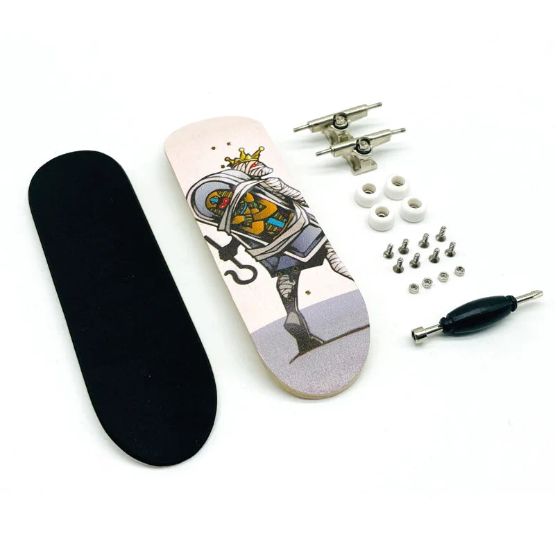 Creative Mini Finger Skateboard Fingerboard Colourful Skatepark Maple Double Rocker Sport Bearings and Palm Slide Board