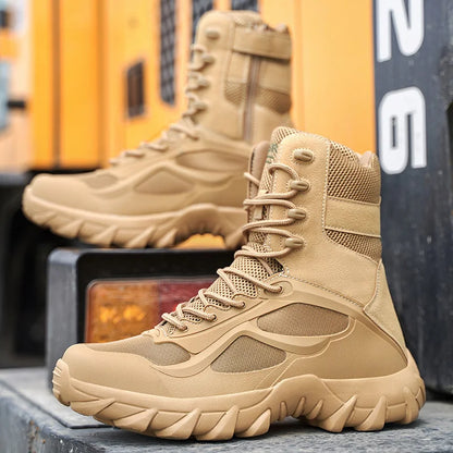 Men Shoes Tactical Boots Special Forces Field Man Boot Lightweight Outdoor Non-Slip Men Zapatillas Hombre Motorcycle Boots