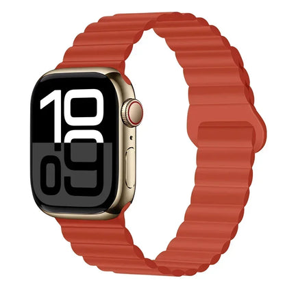 Magnetic Strap For Apple Watch Bands 46mm 42mm 49mm 45mm 44mm 41mm Silicone Sport Bracelet iWatch Series ultra 10 9 8 7 6 5 SE