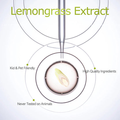 Lemongrass essential oil for hair and skin care, massage, diffuser humidifier, moisturizing massage oil for all skin types