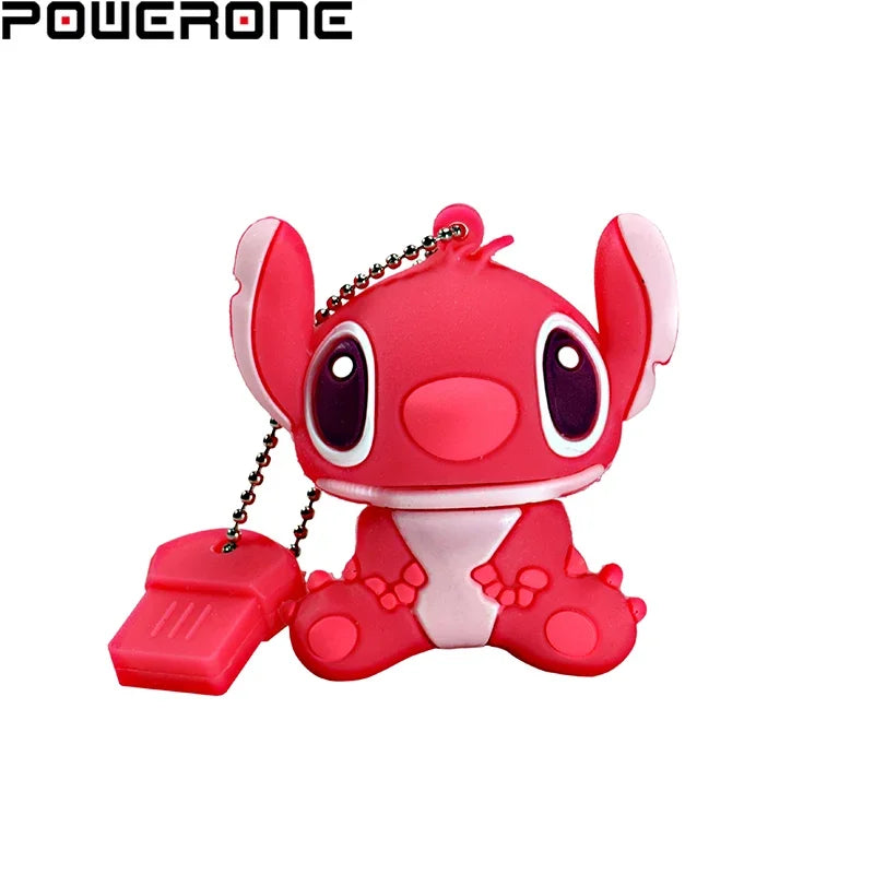 POWERONE Mini U Disk 64GB 32GB 16GB 8GB Flash Drives Cartoon USB 2.0 Flash Memory Stick Pen Drive External Storage U Disk Gift