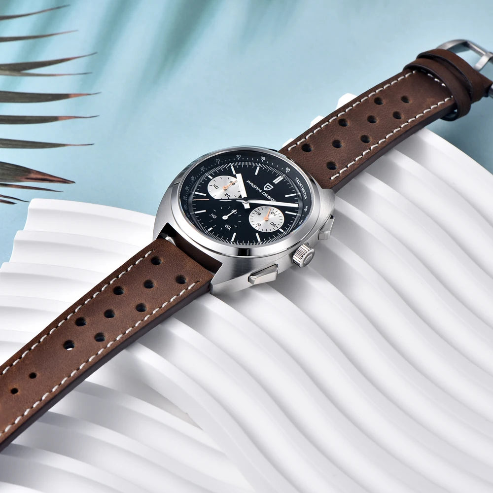 PAGANI DESIGN 2024 NEW Turtle Back Chronograph 1782 Watch for Man Fashion Men's Quartz Watch Luminous relogios masculino