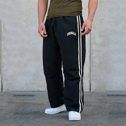American Style Men's Sweatpants Fashion Brand Clothing Spring Autumn New Sports Casual Pants Gym Running Training Jogging Pants