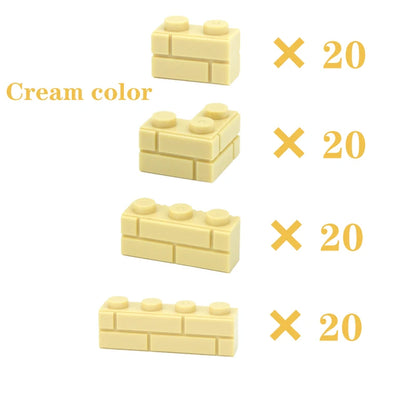 DIY Building Blocks Figures City MOC Thick Wall Bricks Educational Creative Toys for Children Size Compatible with All Brands