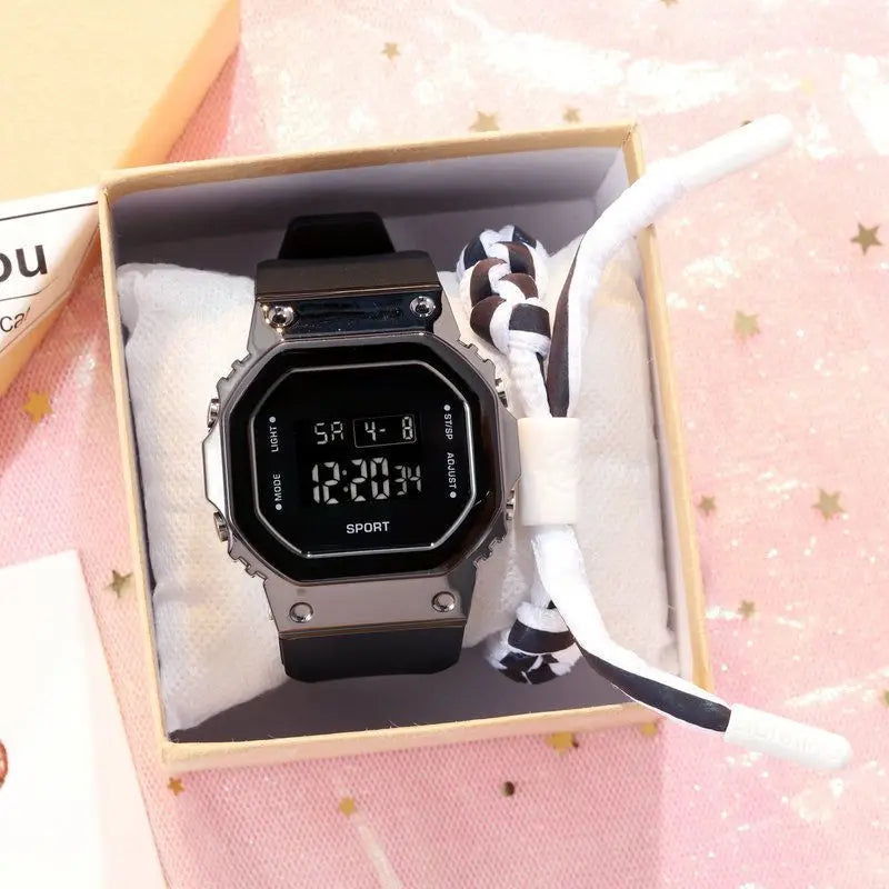 New Boys Girls Digital Luminous Fashion Sport For Watches Couple Gift