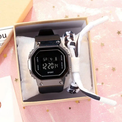 New Boys Girls Digital Luminous Fashion Sport For Watches Couple Gift