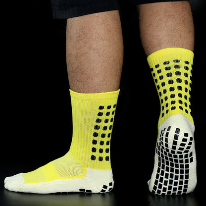 New Sports Anti Slip Soccer Socks Cotton Football Men Grip Socks calcetas antideslizantes de futbol