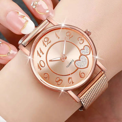1/3PCS Fashion Heart Dial Women Watches Casual Plastic Strap Quartz Wristwatch Reloj Mujer£¨Without Box£©