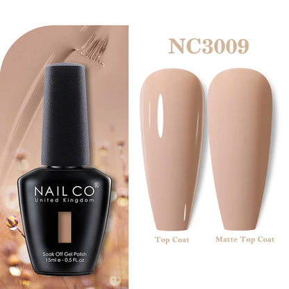 NAILCO 131Colors Vernis Semi Permanent UV Varnish Gel Nail Polish Nails Art Gel Manicure TOP BASE Varnish Hybrid