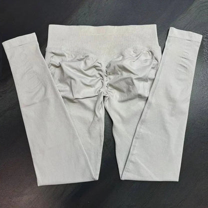 No Logo Scrunch Bum Gym Legging for Women Low Waistband Seamless Yoga Legging Workout Yoga Pants Push Up Sports Tights