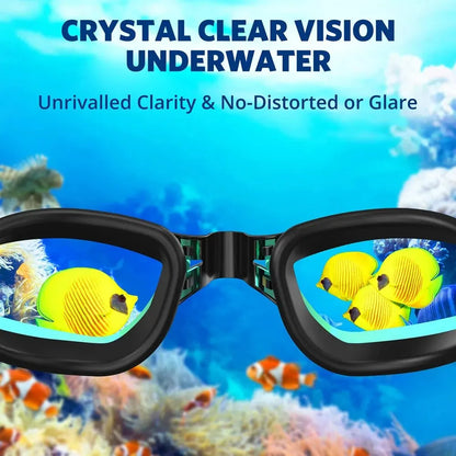Swimming Goggles Professional Waterproof Swim Eyewear Glasses Anti-fog 100% UV Protection No Leaking For Adult Men Women Youth