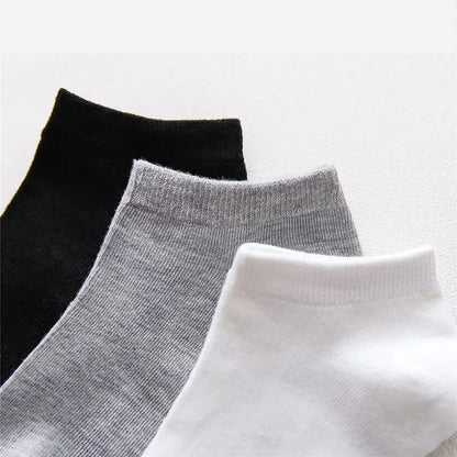 10pairs / Low Black And White Gray Men's Socks Men's Men's Socks Breathable Sports Socks Men's Short Socks Women's Socks EU37-44
