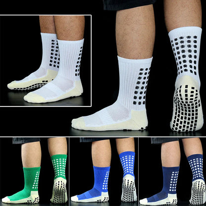 New Sports Anti Slip Soccer Socks Cotton Football Men Grip Socks calcetas antideslizantes de futbol