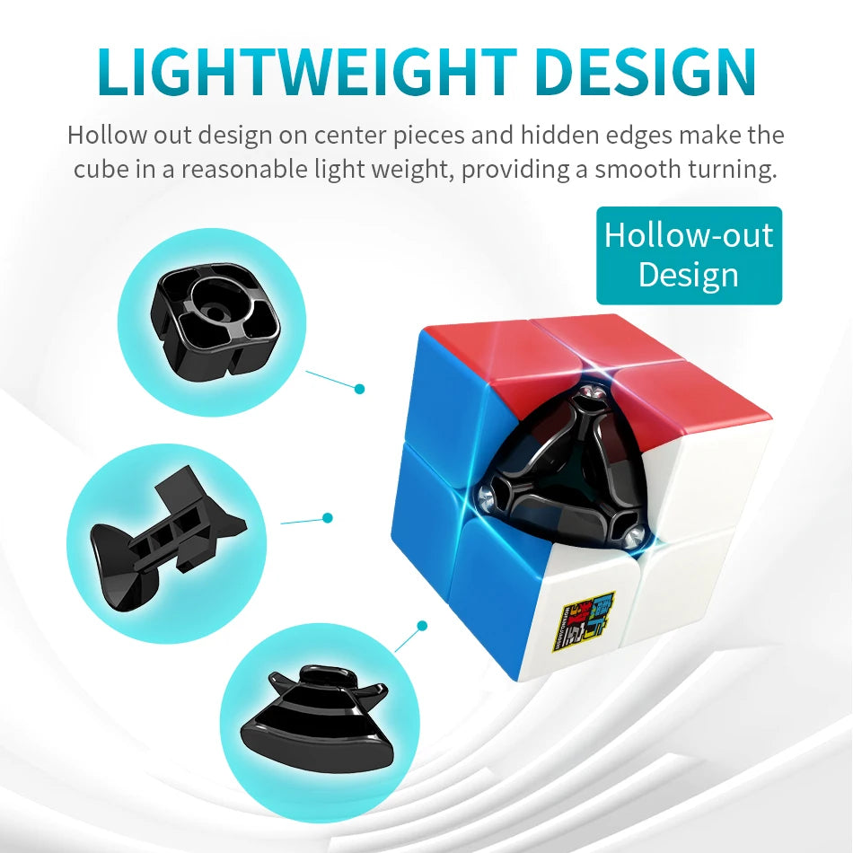 [ECube]MoYu Meilong 2 2x2x2 Magic Neo Cube Meilong Stickerless Speed Cube Puzzle Children Gift Adult Educational Toys