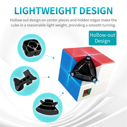 [ECube]MoYu Meilong 2 2x2x2 Magic Neo Cube Meilong Stickerless Speed Cube Puzzle Children Gift Adult Educational Toys