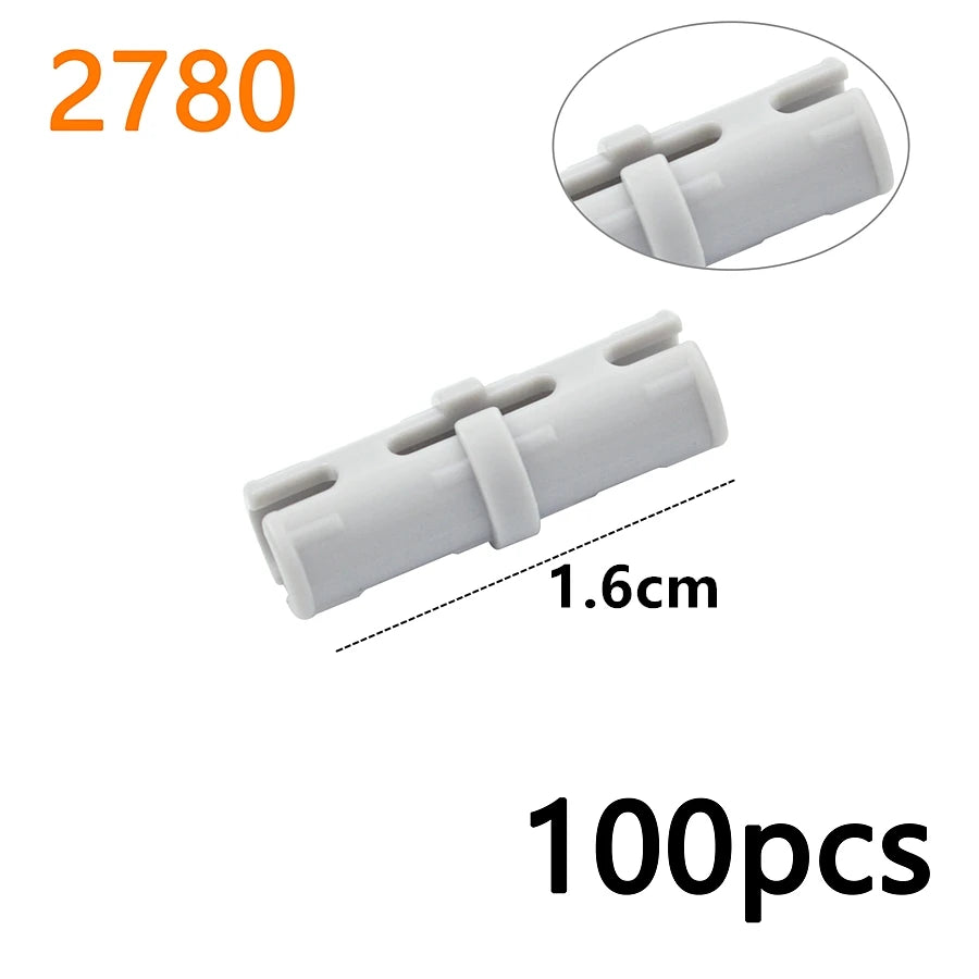 MOC Bolt Pin with Friction Peg Cross Axle Technical Building Blocks DIY Connector Bricks Compatible 2780 3673 77765 32556  32054