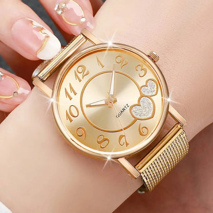 1/3PCS Fashion Heart Dial Women Watches Casual Plastic Strap Quartz Wristwatch Reloj Mujer£¨Without Box£©