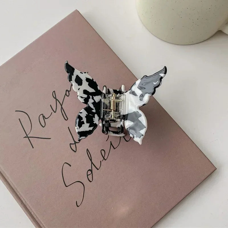 Acetate Butterfly Hair Claw Colorful French Style Hair Styling Tools Accessories Retro Elegant Hair Clamps Women Sweet Hairpins