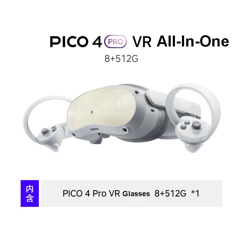 Pico 4 PRO VR Streaming Game Glasses Advanced All In One Virtual Reality Headset Display 55 Freely Popular Games 256GB 3D 8K