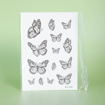 Butterfly, 1Pc Waterproof Temporary Tattoo Stickers, Long-lasting Waterproof for One to Two Weeks, Fake Tattoo for Man and Women