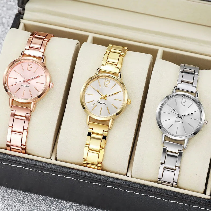 Fashion Small Dial Gold Watch Woman Luxury Alloy Strap Ladies Quartz Wristwatches Gift Clock Gift reloj mujer£¨Without Box£©