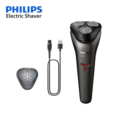 PHILIPS S1113 Electric Shaver USB Charge Stainless Steel PowerCut Blade Razor Triple Floating Head Men Fast Shave Beard Trimmer