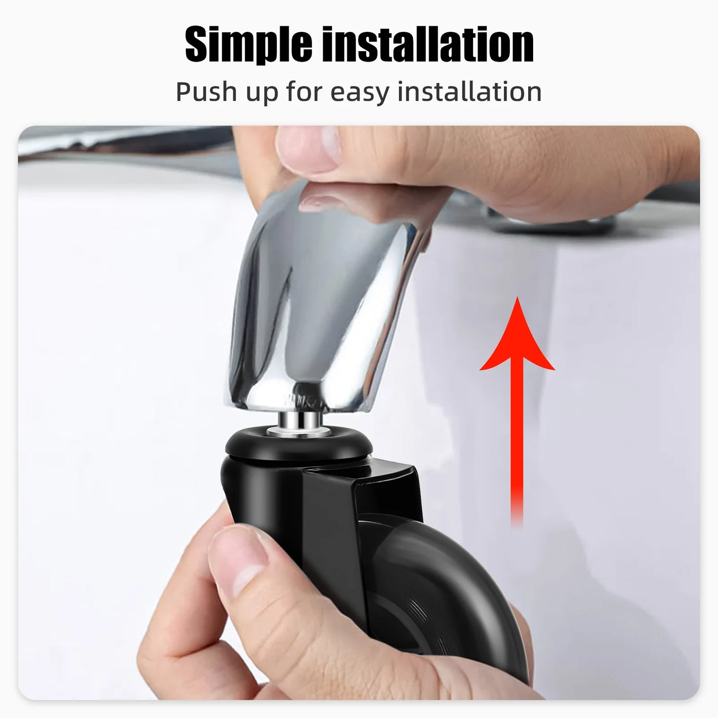 AD 5PCS Universal Mute Caster 50KG Wheel 10mm 11mm Replacement Office Chair Swivel Rollers 360 Degree Wheels Furniture Hardware