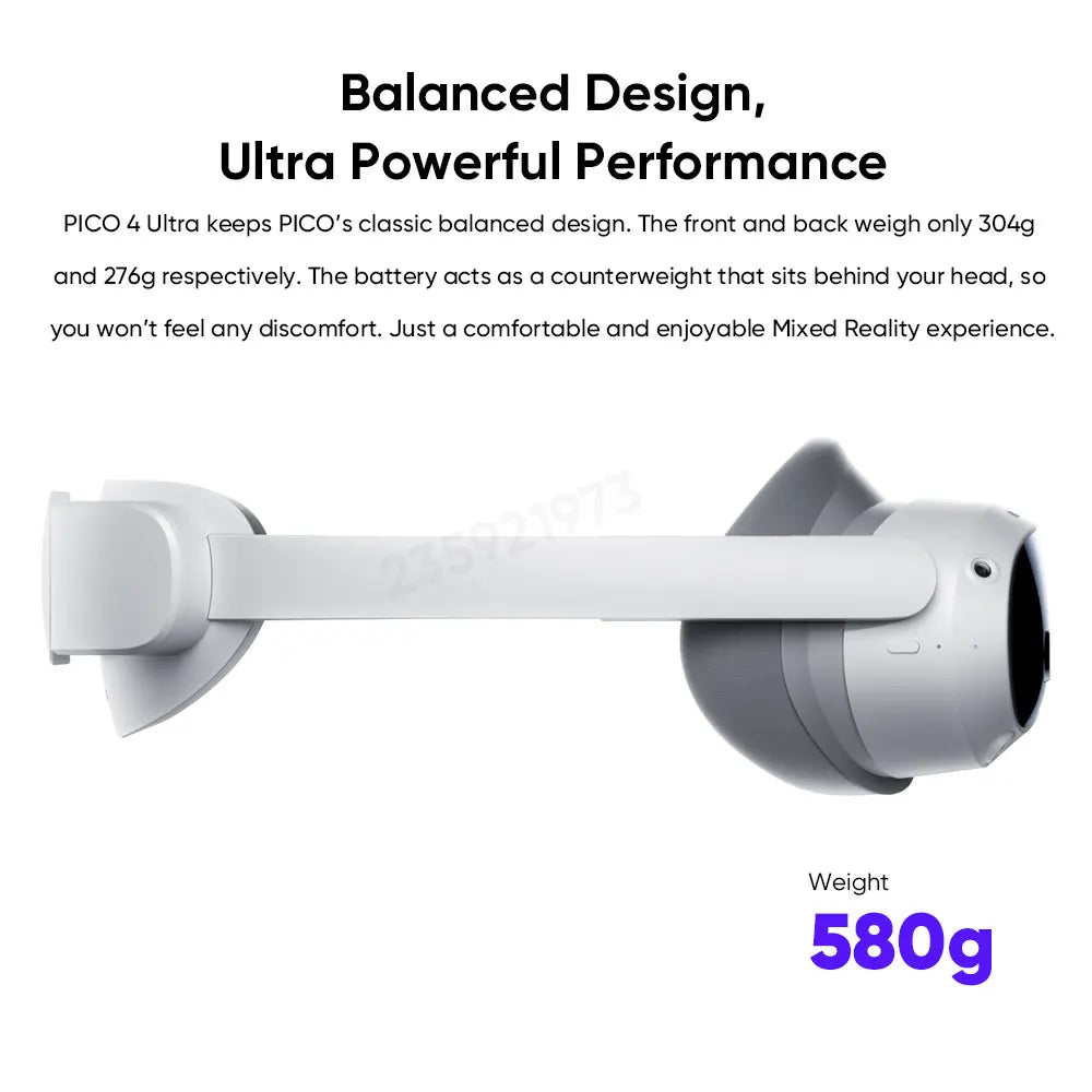 PICO 4 Ultra VR MR Headset 3D Wireless VR Glasses 6DOF Virtual Reality 4K Display for Steam Games Mac Windows Mobile All-in-one