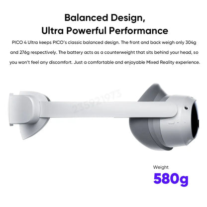 PICO 4 Ultra VR MR Headset 3D Wireless VR Glasses 6DOF Virtual Reality 4K Display for Steam Games Mac Windows Mobile All-in-one