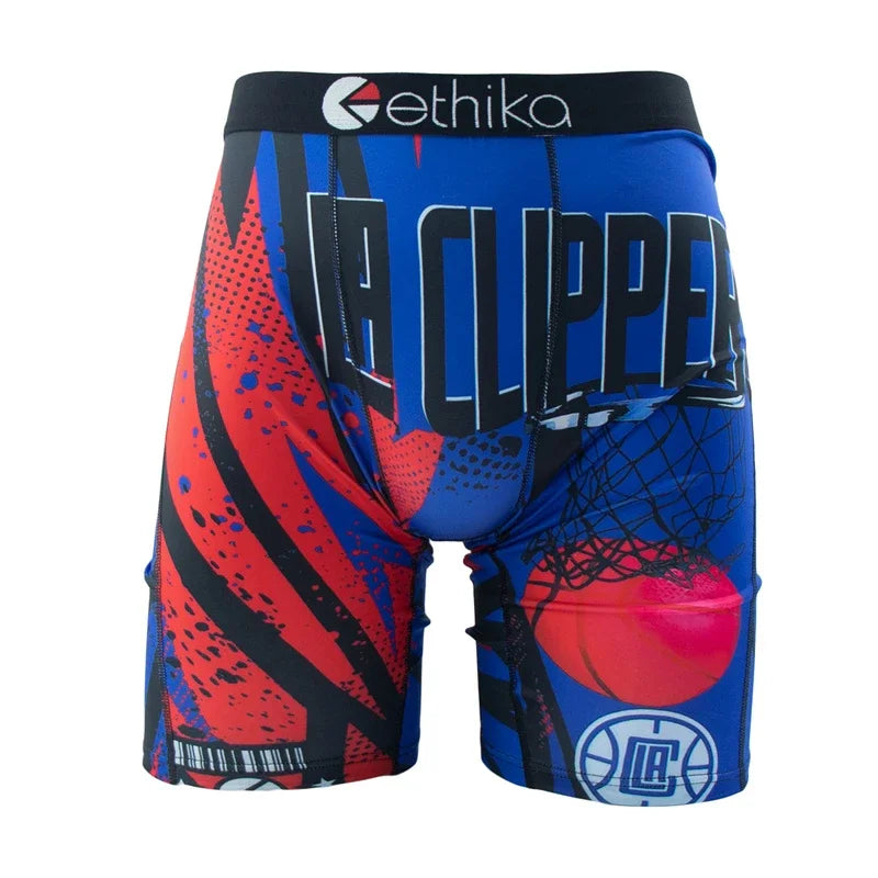 ETHIKA 1Pcs Men Underwear Sexy Boxershorts Breathable Mens Trunks Plus Size S-3XL Man Swimming Underpants Men's Panties Boxers