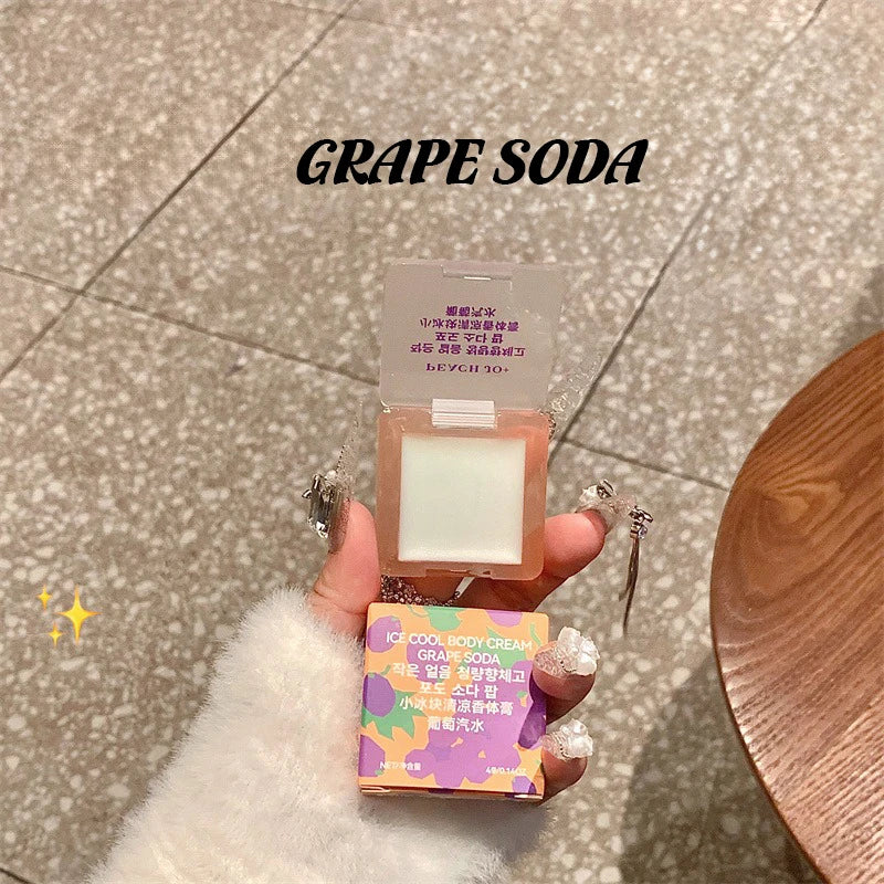 Kleines festes Parfüm mit Eiswürfeln, erfrischend und duftend, dauerhafte Deodorants beseitigen den Geruch, dauerhafter Balsam, duftende Paste aus Früchtetee 