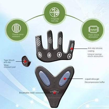 1Pair Gym Body Building Training Fitness Gloves Sports Weight Lifting Exercise Slip-Resistant Gloves for Women Men Yoga Gloves