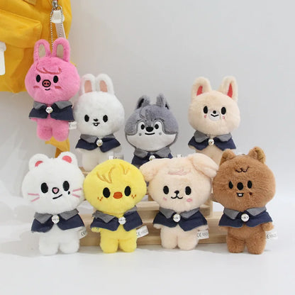 Skzoo 12cm Kpop Cartoon Stuffed Animal Plushies Stay Plush Doll Toys KawaiiJYP Adults KZ Fans Keychain Pendant Kid Gift