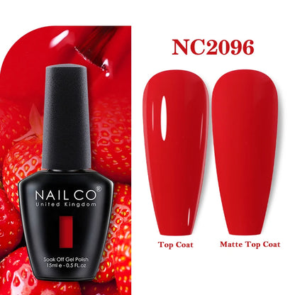 NAILCO 131Colors Vernis Semi Permanent UV Varnish Gel Nail Polish Nails Art Gel Manicure TOP BASE Varnish Hybrid