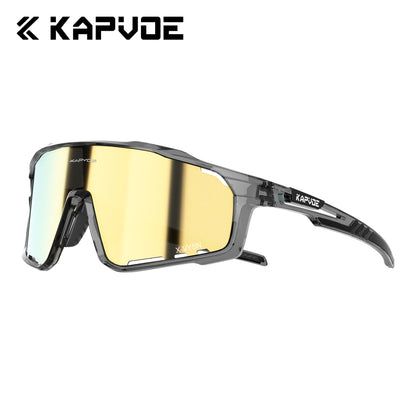 Kapvoe UV400 Cycling Sunglasses Men MTB Sport Glasses Outdoor Hiking Camping Goggles Women Road Bike Bicycle TR90 Frame 2023