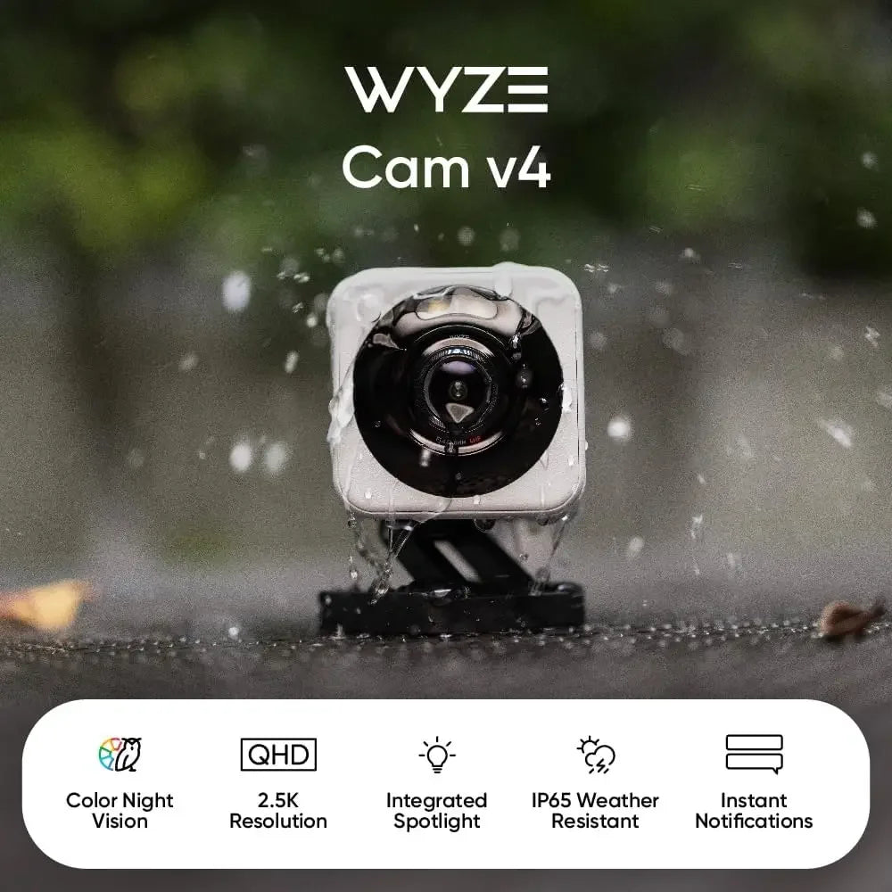 Camera Wyze V4  2K HD Wi-Fi  Indoor/Outdoor